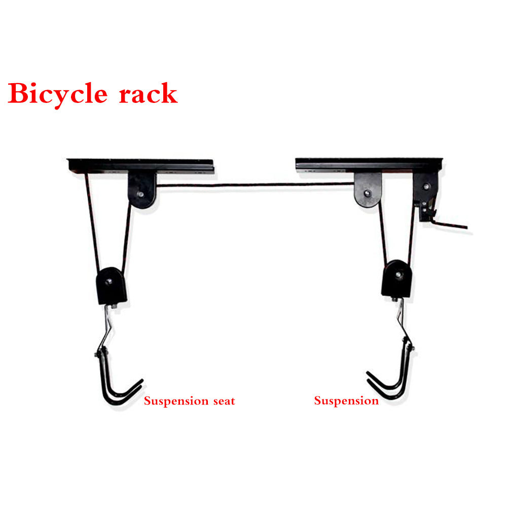 Garage Ceiling Bike Hoist Storage System