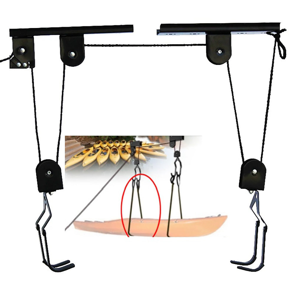 Garage Ceiling Bike Hoist Storage System