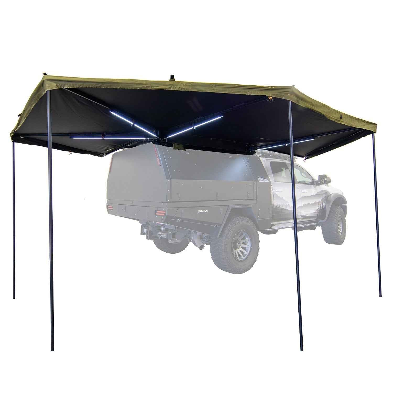 23ZERO Peregrine PRO 6 270° Freestanding Awning – Left Side with Bracket Kit