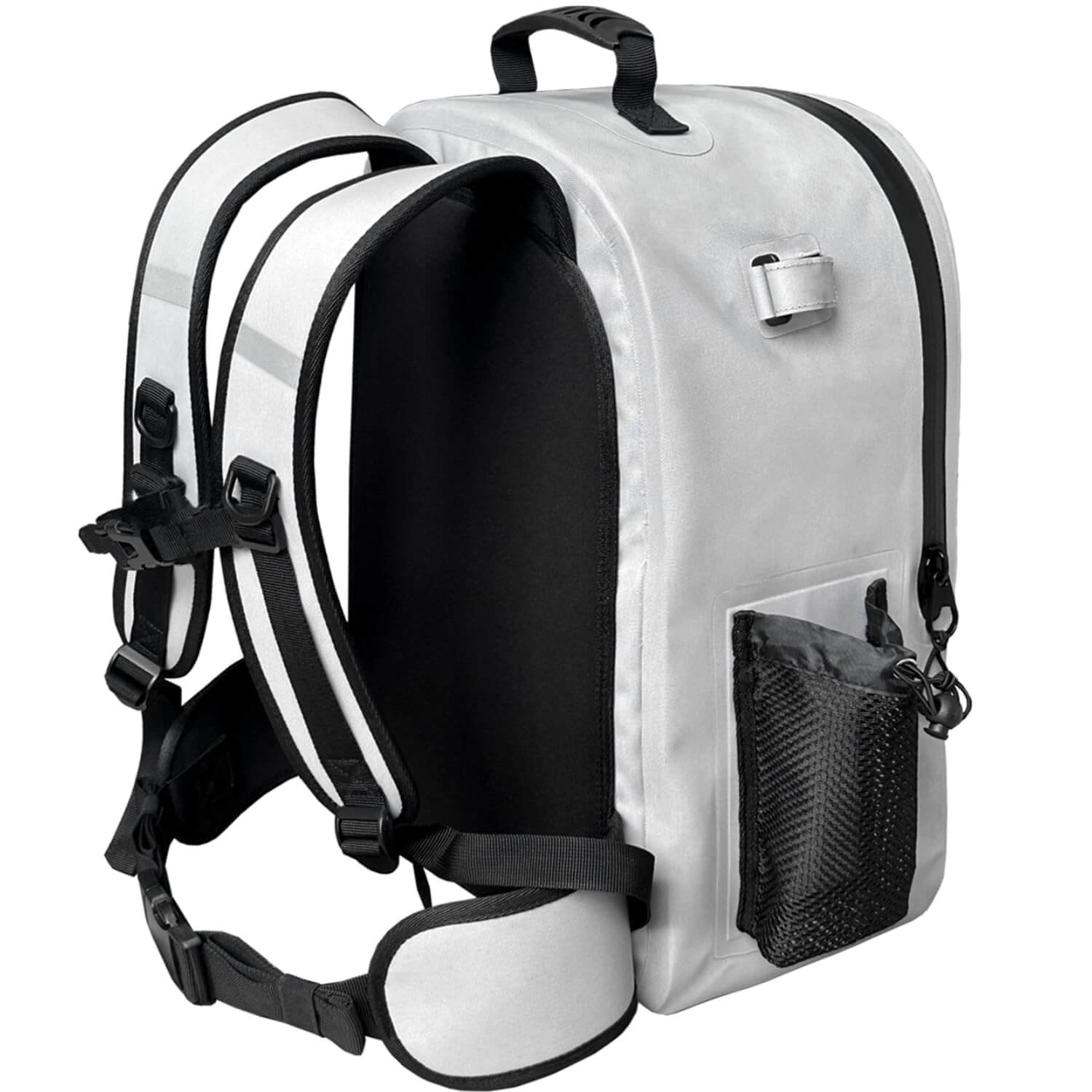 27QT Waterproof Fishing Backpack with Rod Holder