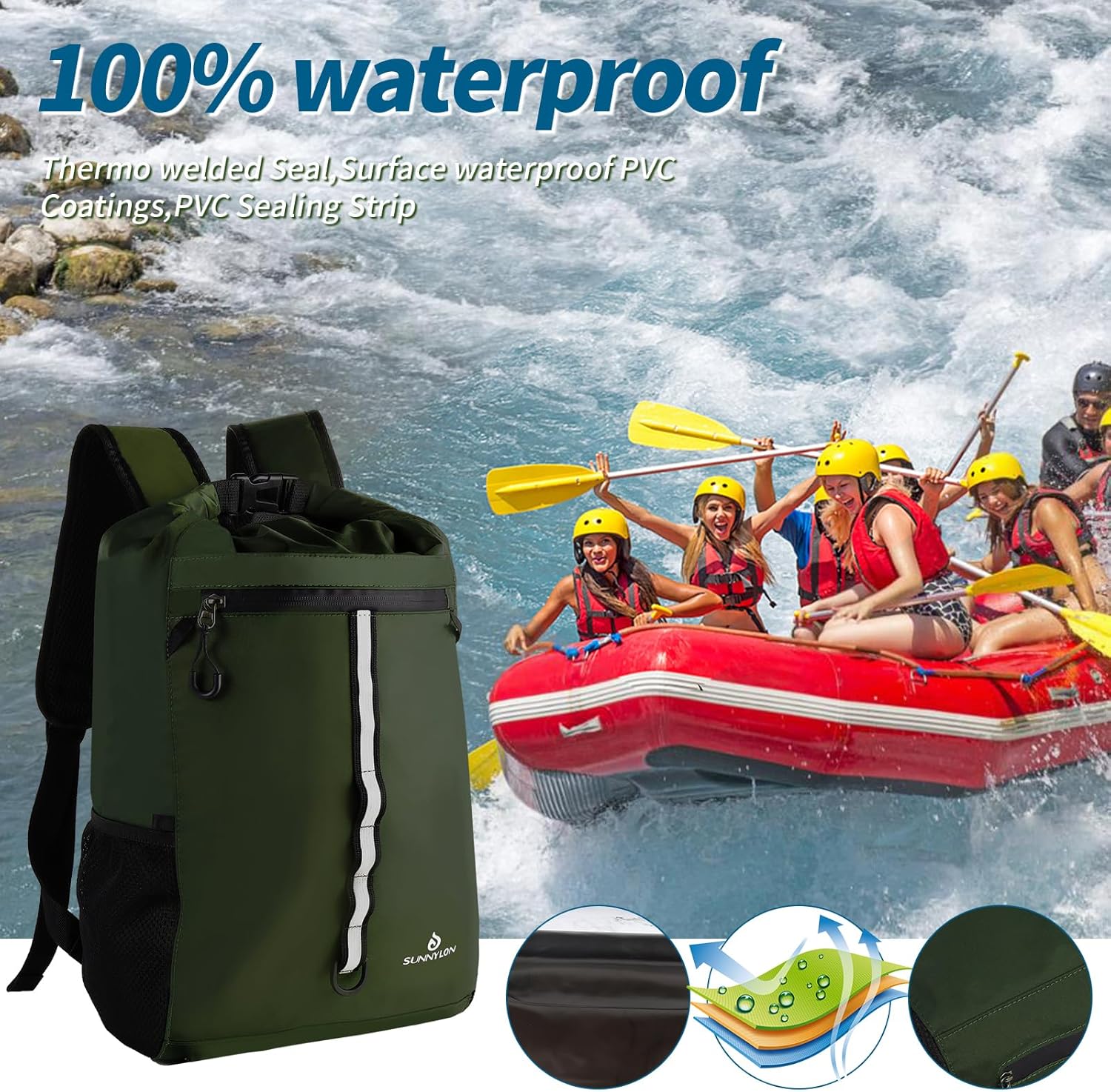 20L Waterproof Dry Bag Backpack for Kayaking & Outdoor Adventures | Apex Traverse
