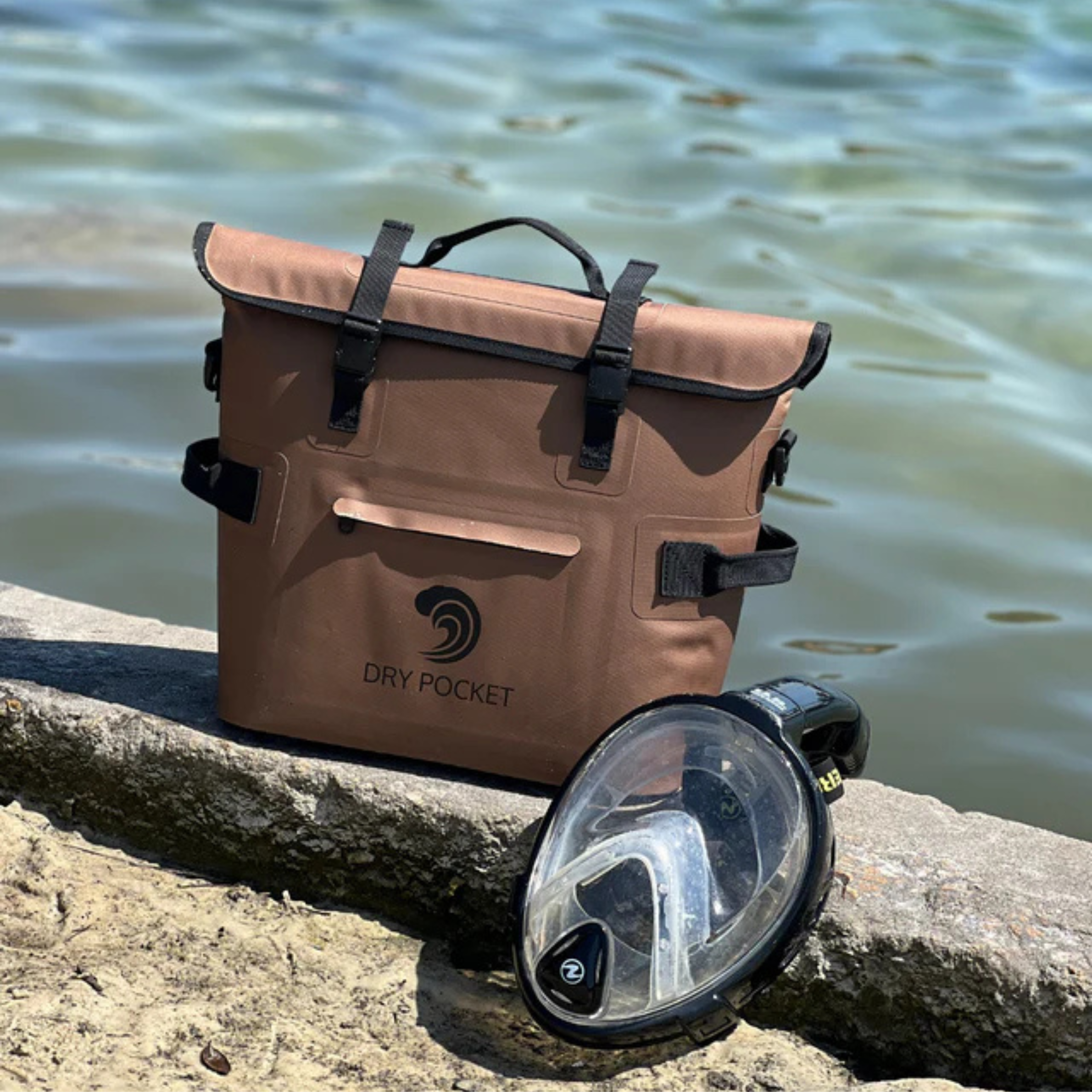 Waterproof Floating Cooler Bag – Coyote Brown | IPX8 Airtight Adventure Cooler