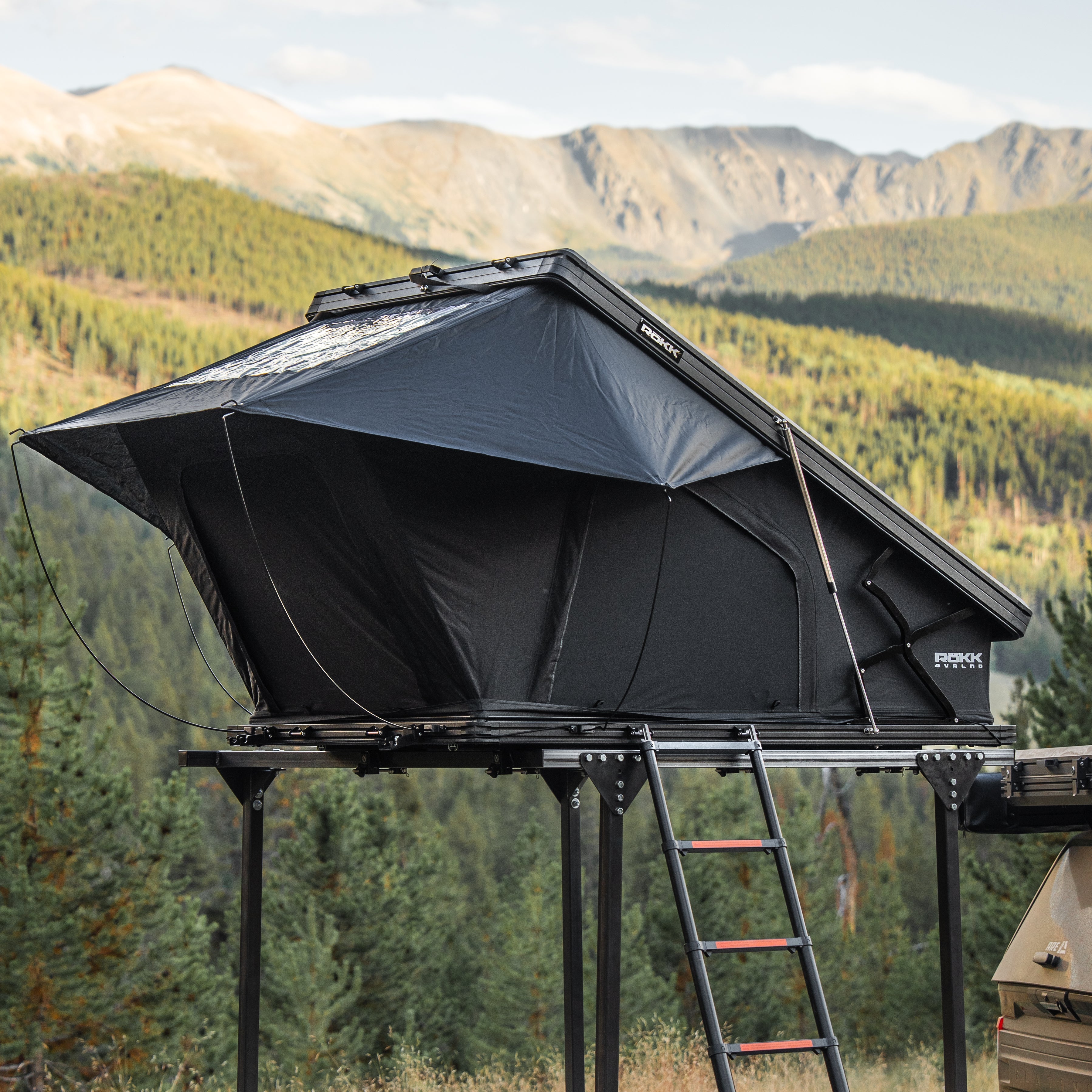 The ÖVRLNDR 2P Rooftop Tent (Black) - ApexTraverse