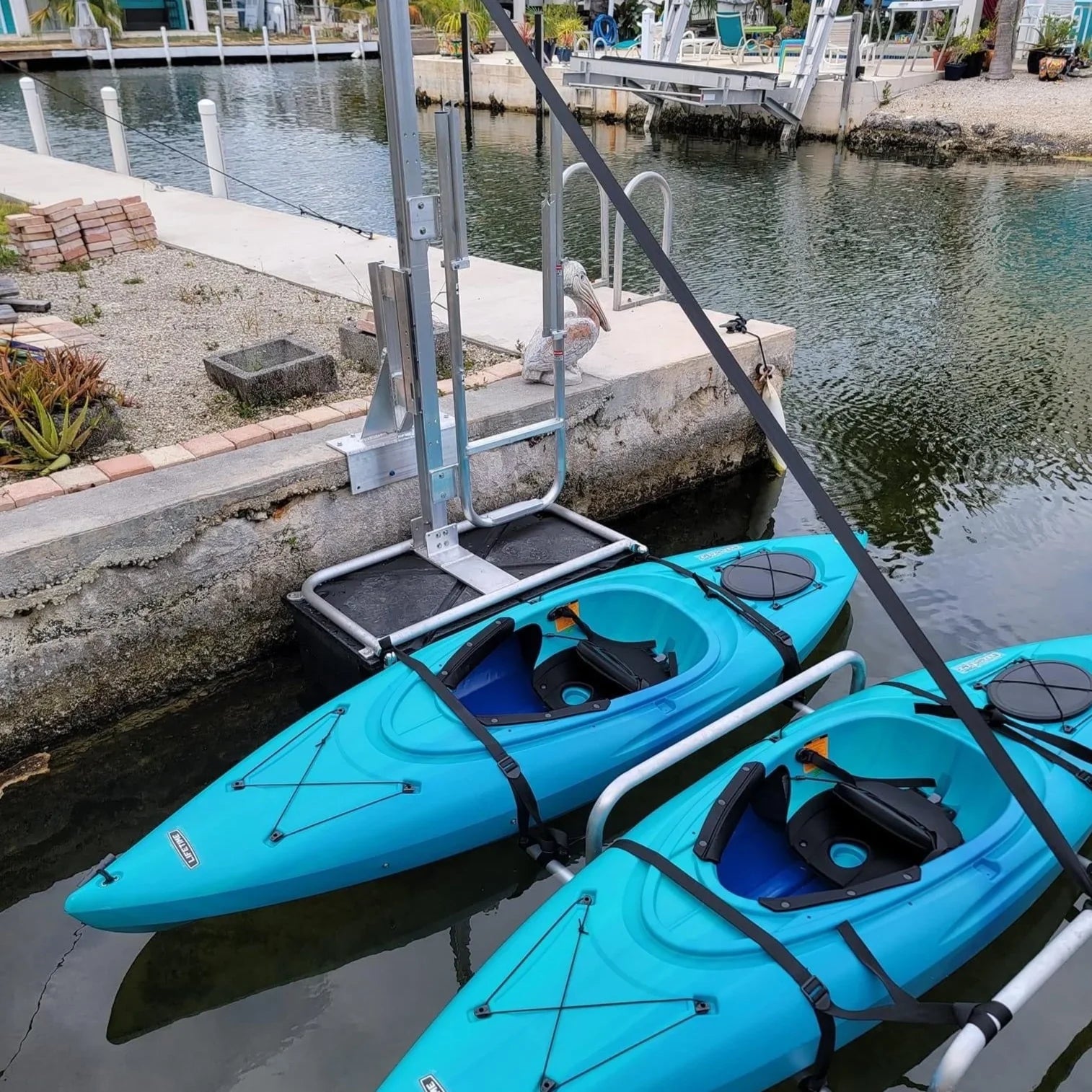 Fixed Dock Kayak Launch & Stow – Pro Series Aluminum Dock Access System