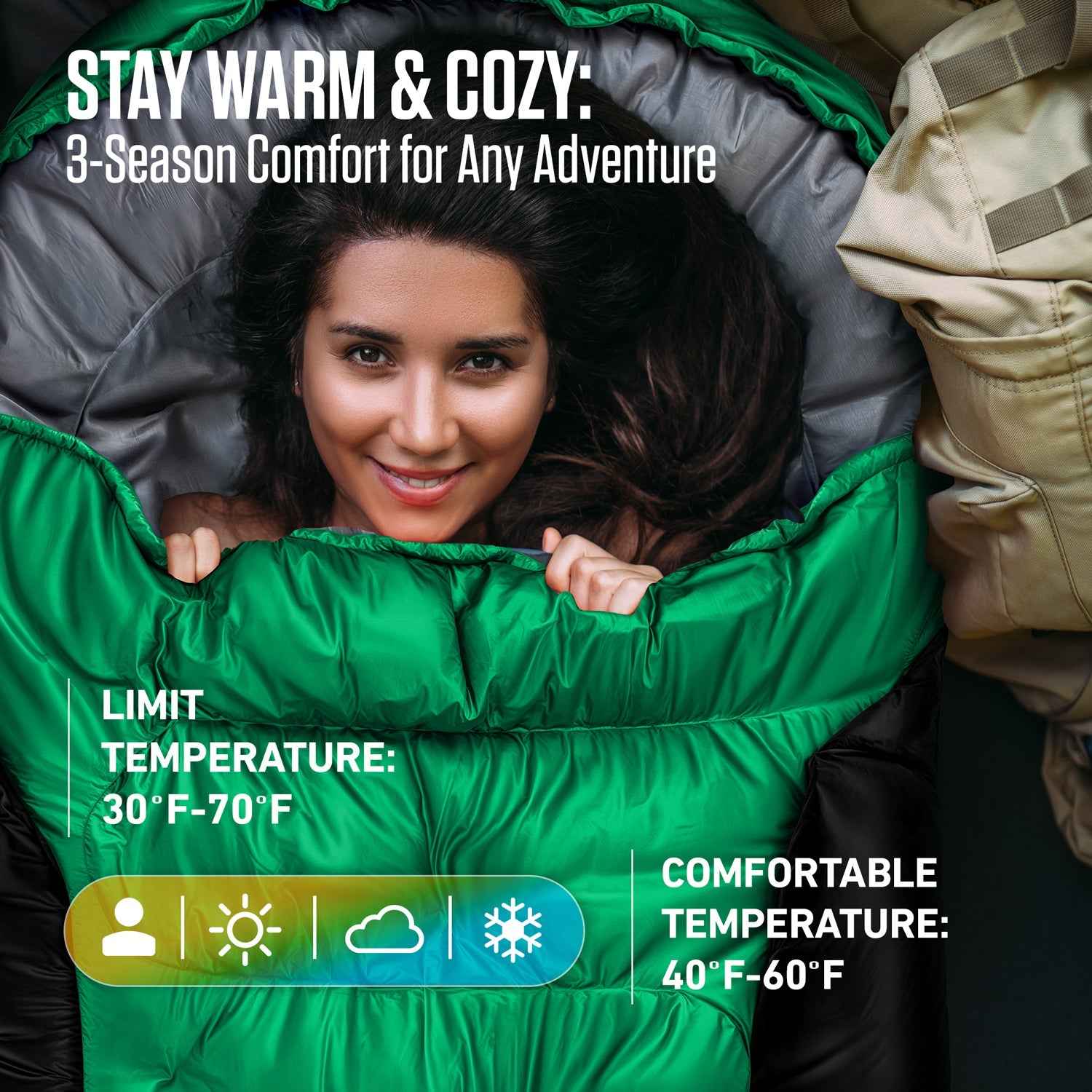 XXL Sleeping Bag for Big and Tall Campers