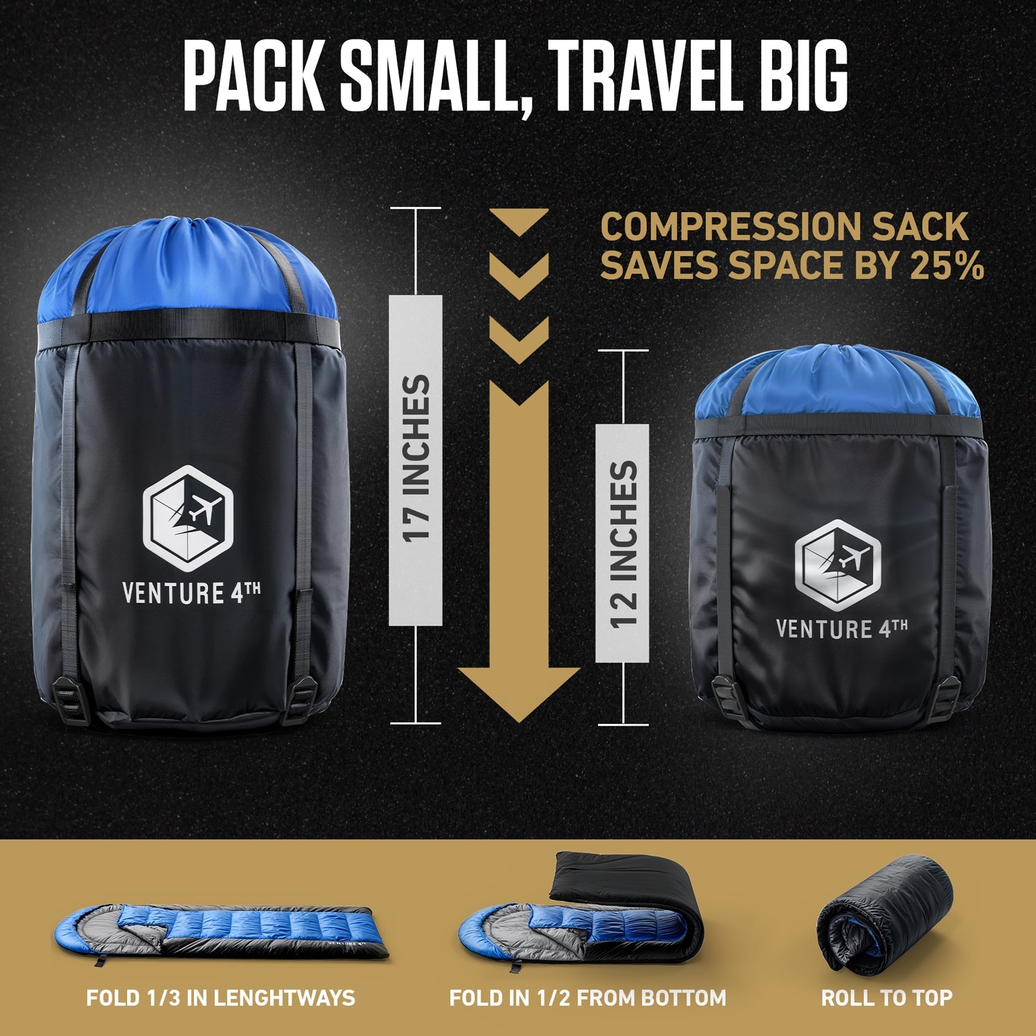 XXL Sleeping Bag for Big & Tall Campers – 30°F Cold Weather Rated
