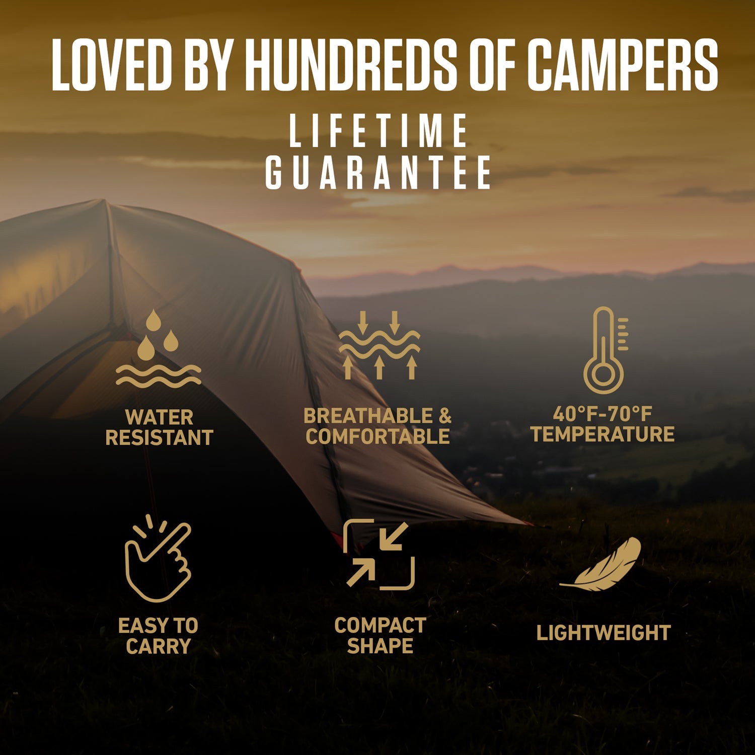 XXL Sleeping Bag for Big & Tall Campers – 30°F Cold Weather Rated