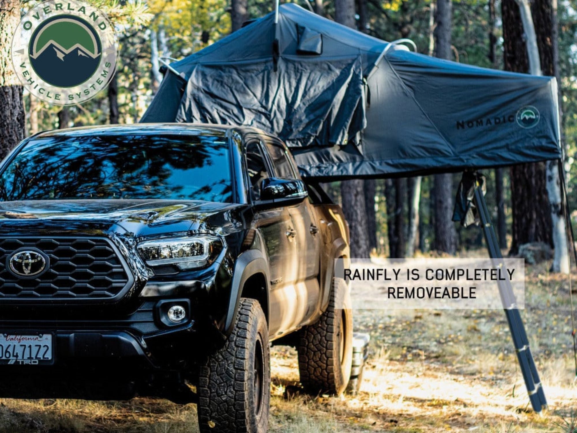Overland Vehicle Systems Nomadic 4 Rooftop Tent – 4 Person Soft Shell Roof Top Tent