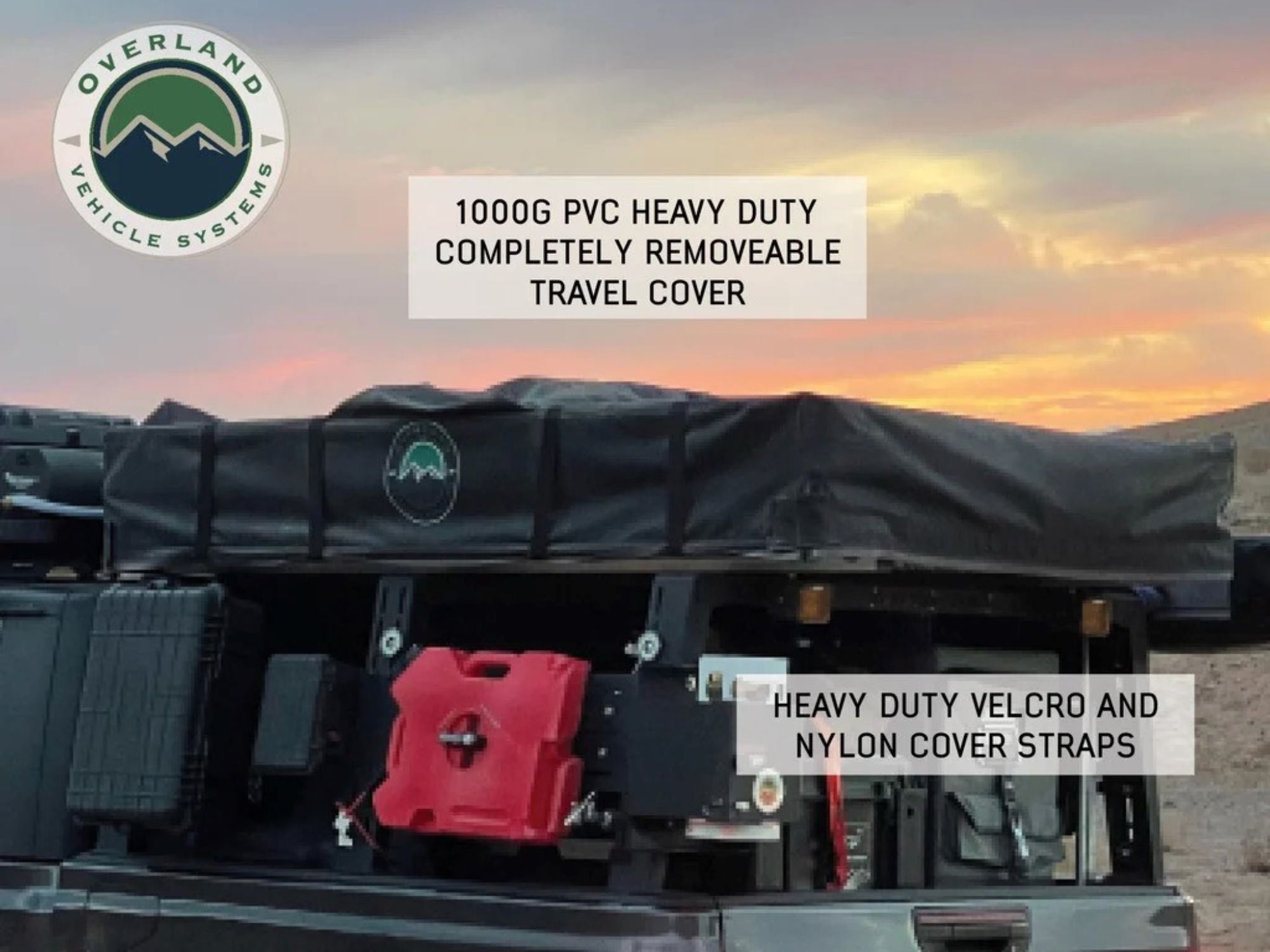 Overland Vehicle Systems Nomadic 4 Rooftop Tent – 4 Person Soft Shell Roof Top Tent