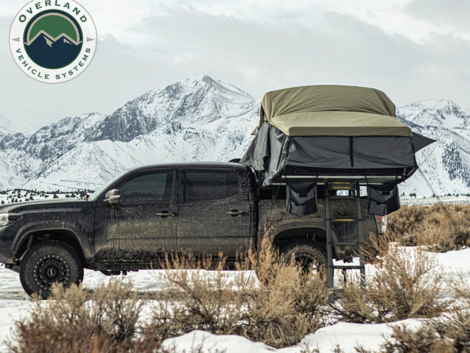 Overland Vehicle Systems Nomadic 4 Rooftop Tent – 4 Person Soft Shell Roof Top Tent