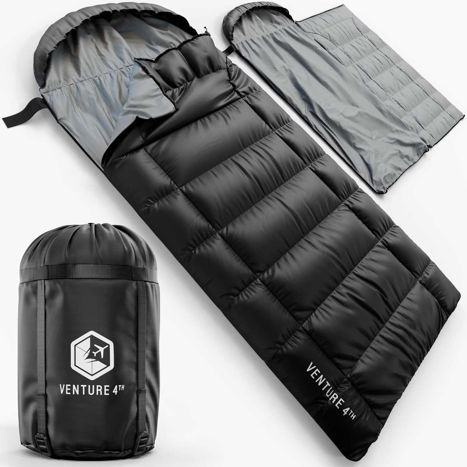 XXL Sleeping Bag for Big & Tall Campers – 30°F Cold Weather Rated