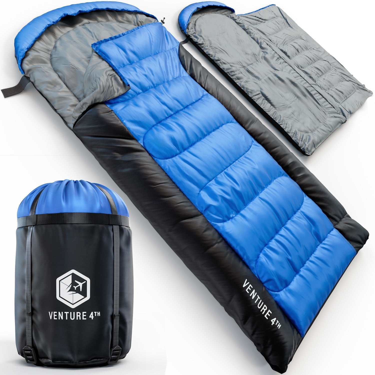 XXL Sleeping Bag for Big & Tall Campers – 30°F Cold Weather Rated