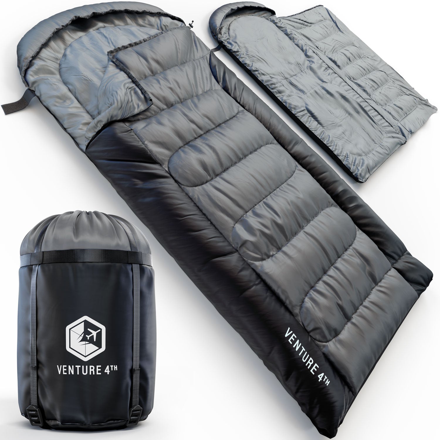 XXL Sleeping Bag for Big & Tall Campers – 30°F Cold Weather Rated