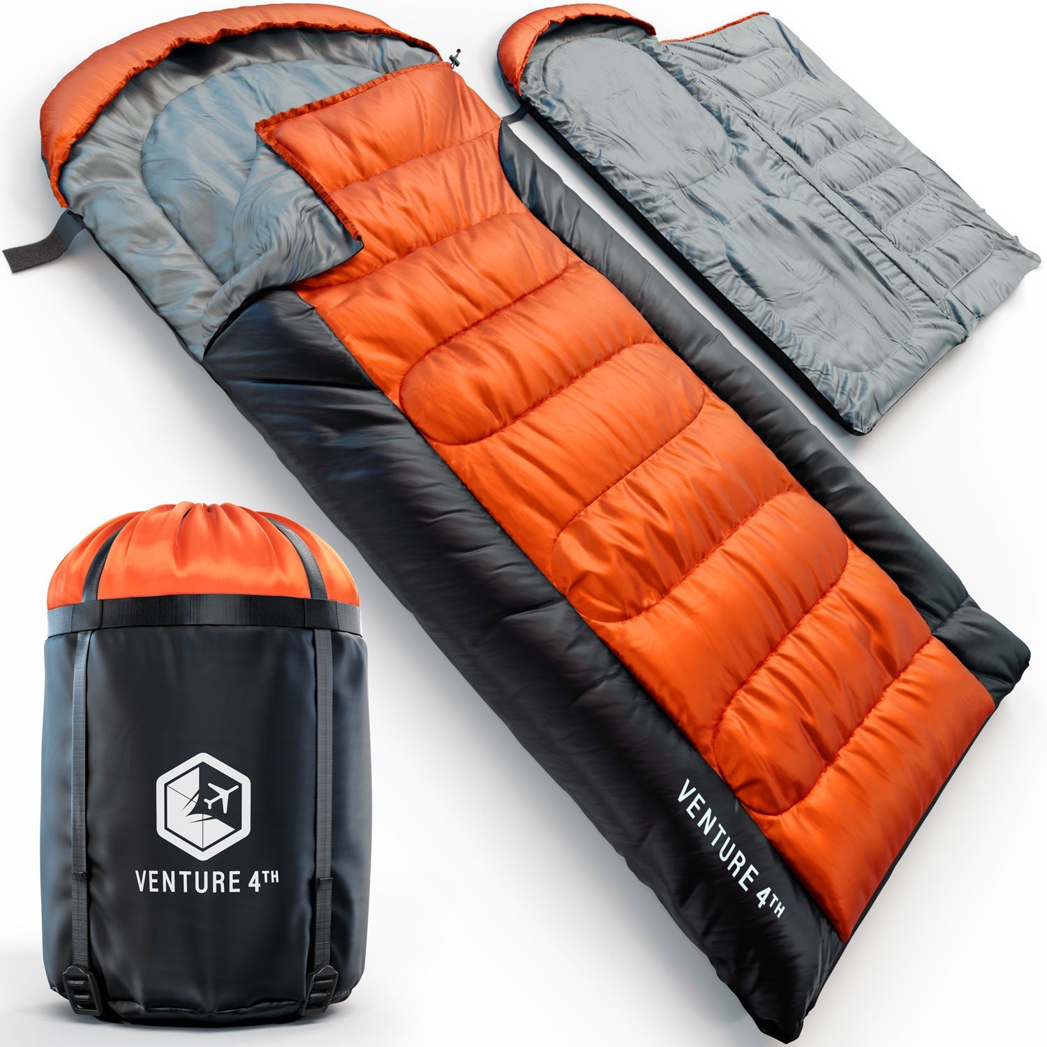 XXL Sleeping Bag for Big & Tall Campers – 30°F Cold Weather Rated