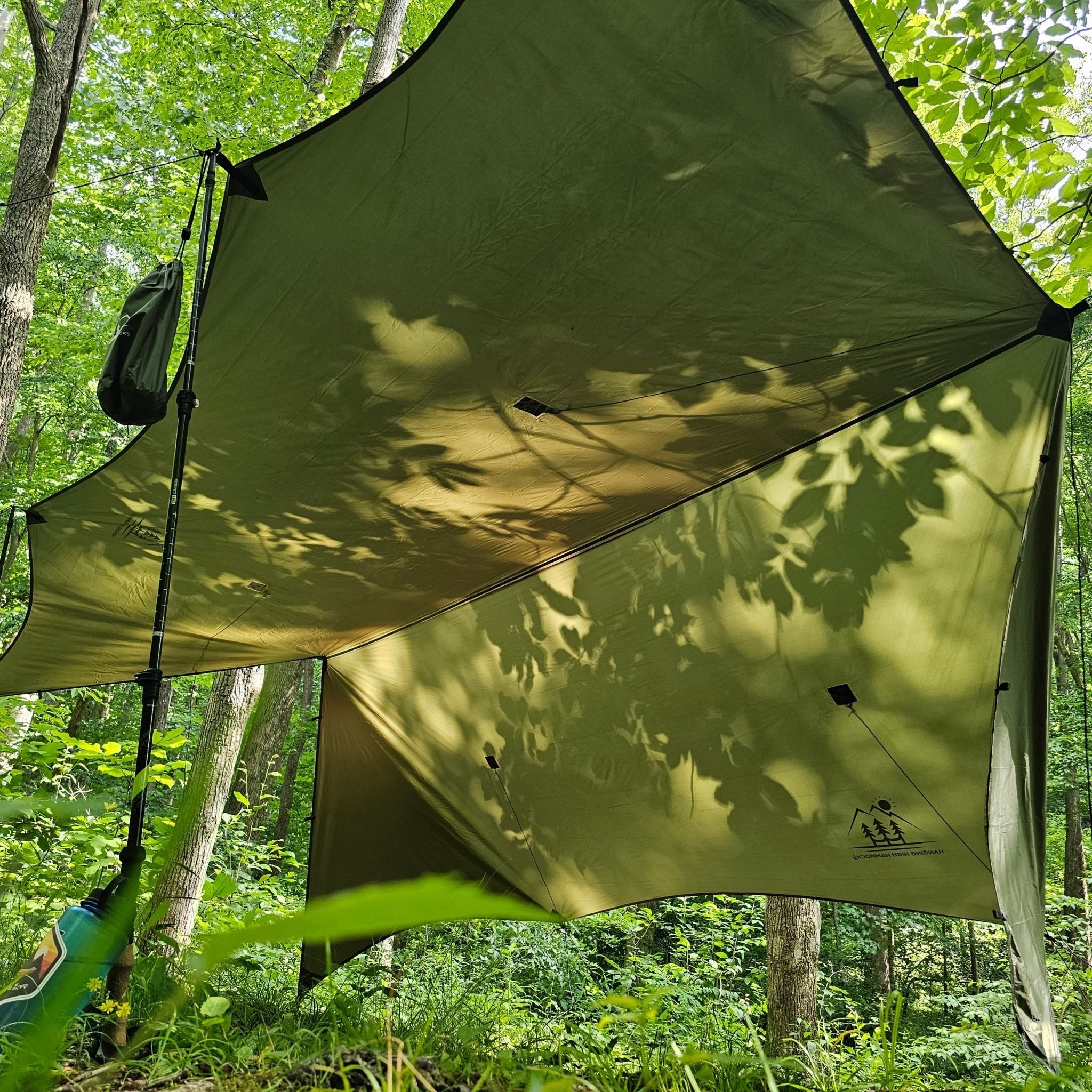 Hideaway Hammock Rain Tarp – 12' All-Weather Camping Shelter