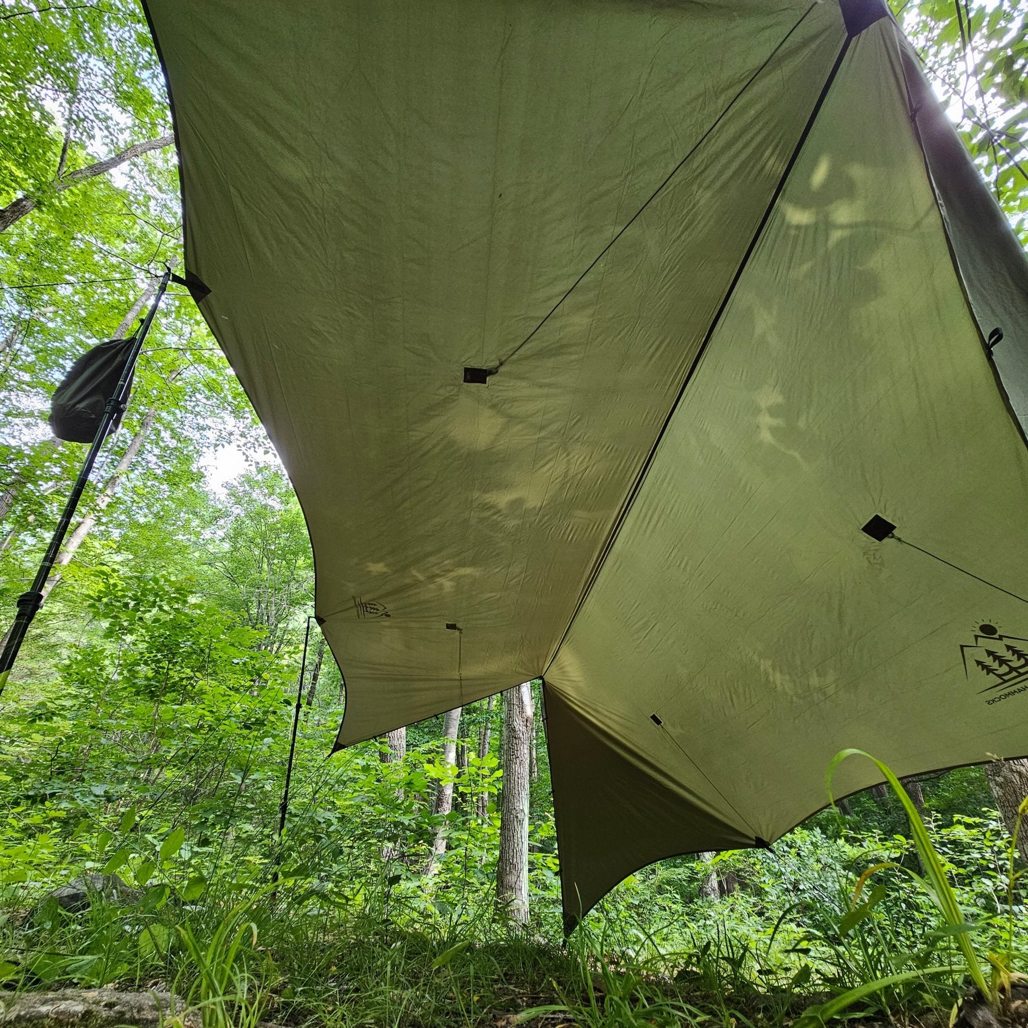 Hideaway Hammock Rain Tarp – 12' All-Weather Camping Shelter