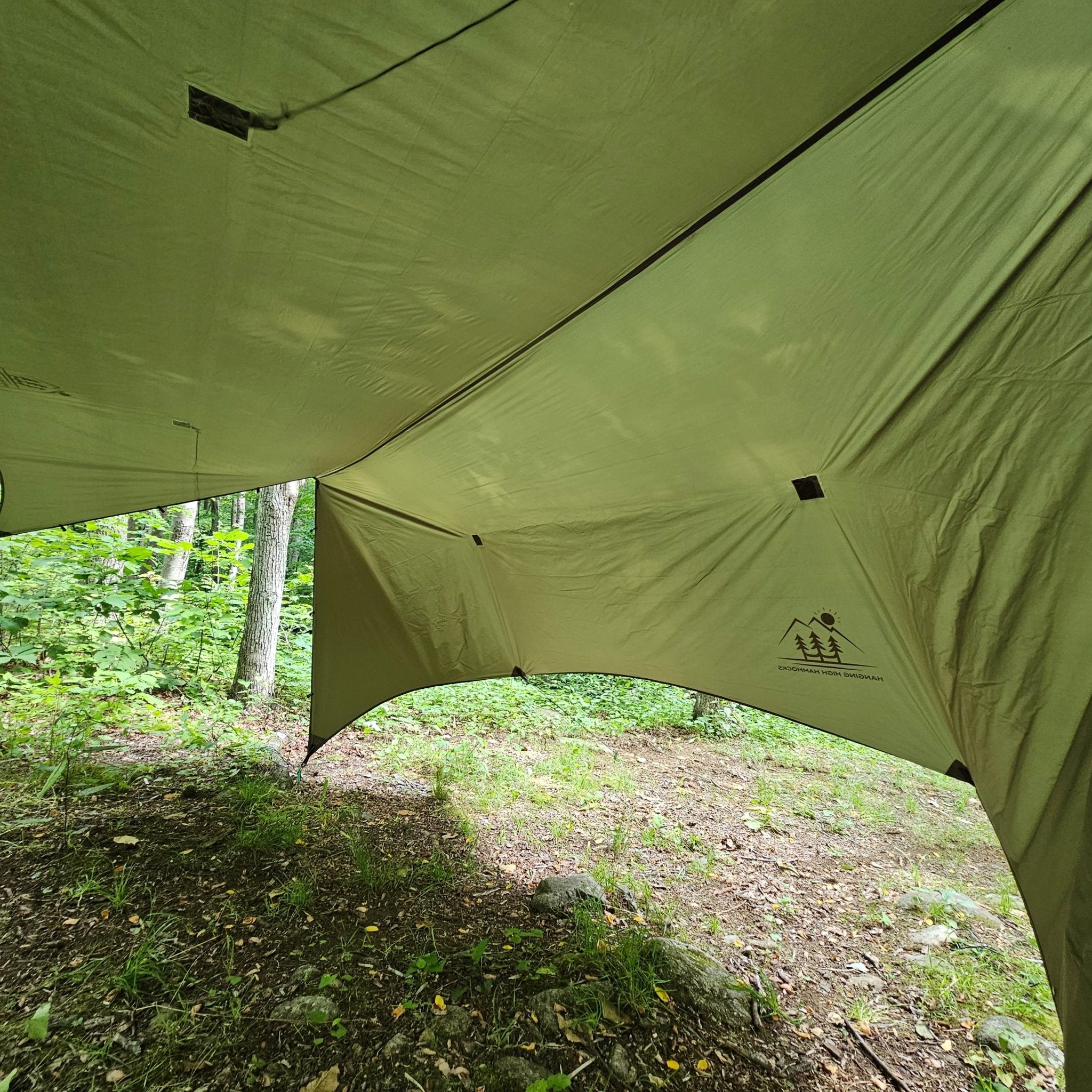 Hideaway Hammock Rain Tarp – 12' All-Weather Camping Shelter