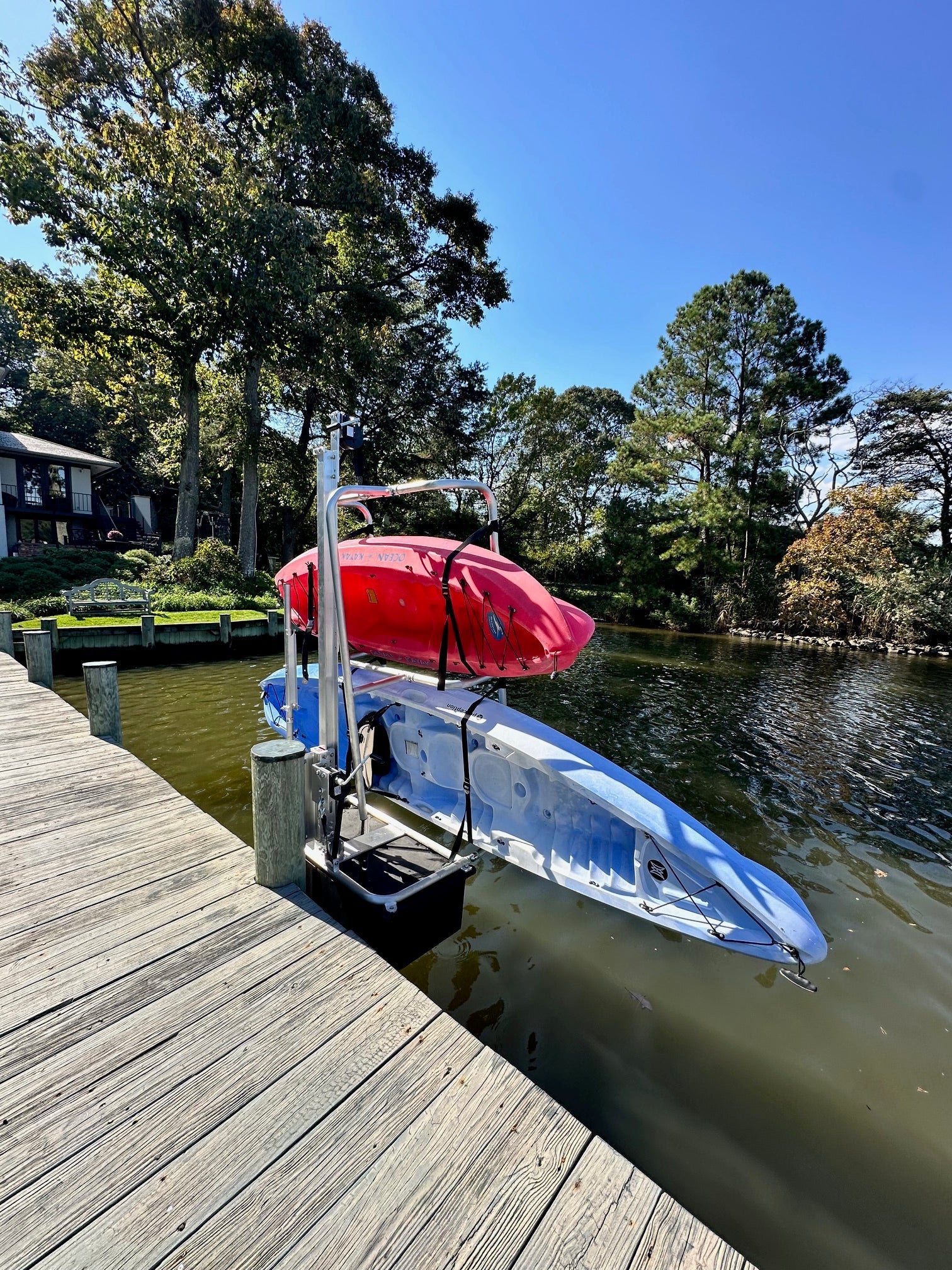 Fixed Dock Kayak Launch & Stow – Pro Series Aluminum Dock Access System