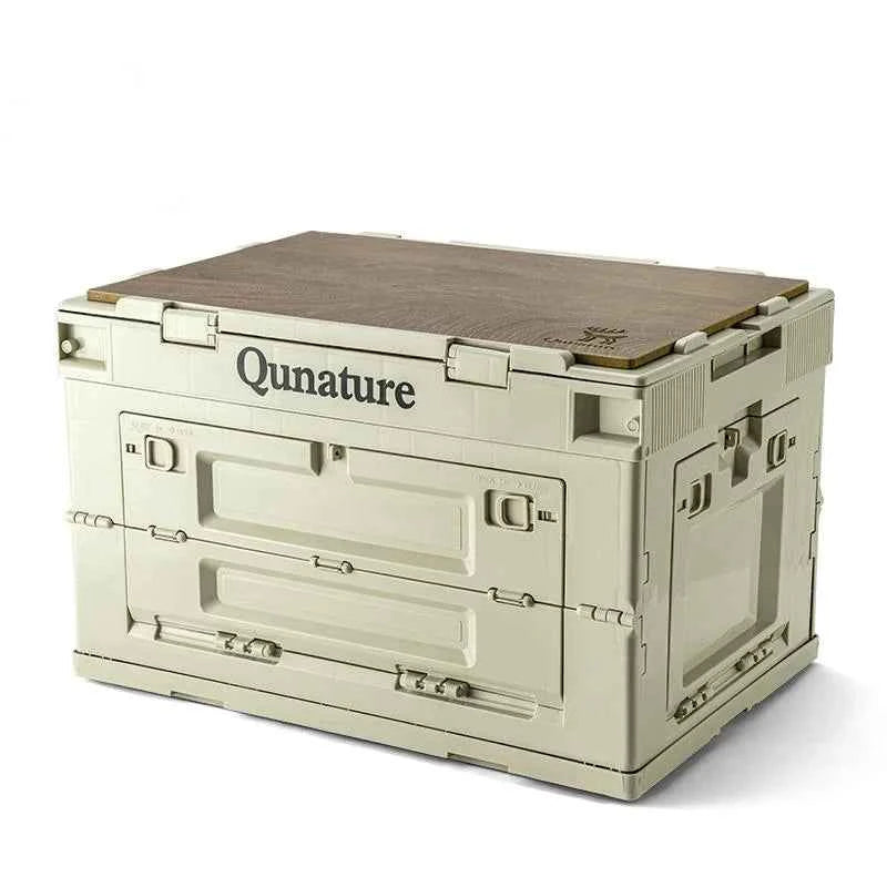 TrailVault™ Foldable Camping Storage Box with Tabletop