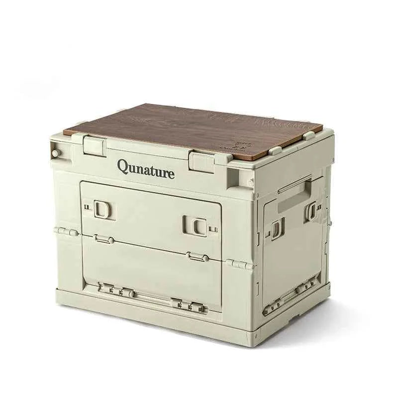 TrailVault™ Foldable Camping Storage Box with Tabletop