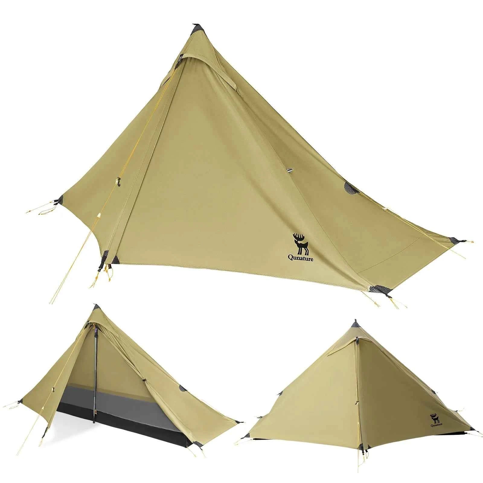 Qunature AeroShelter™ Ultralight Trekking Pole Backpacking Tent