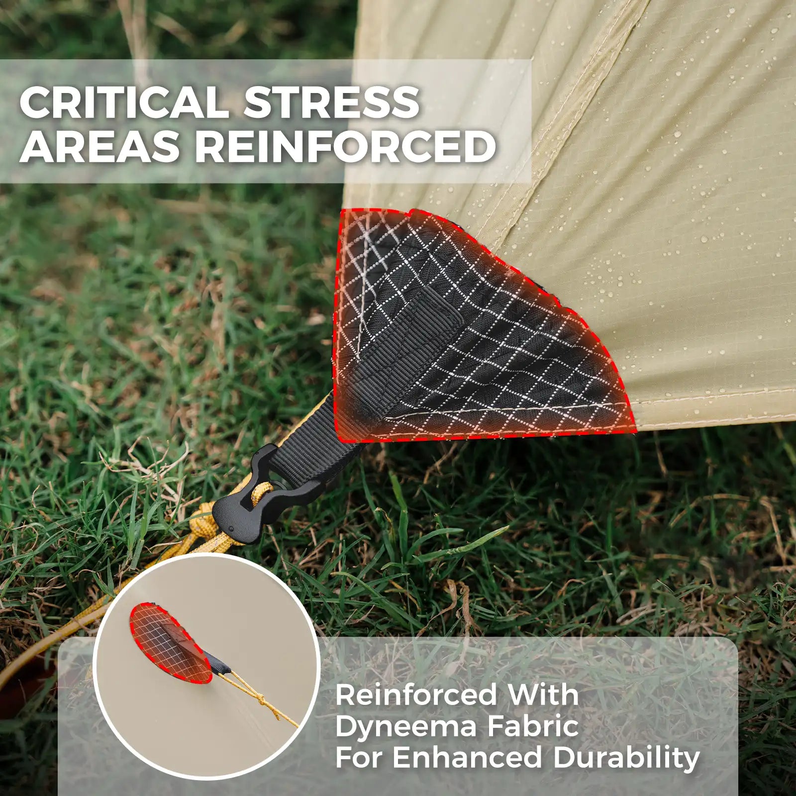 Qunature AeroShelter™ Ultralight Trekking Pole Backpacking Tent