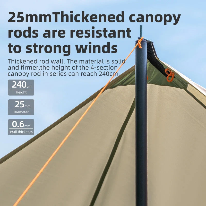 Qunature UPF50+ Waterproof Camping Canopy Sun Shelter