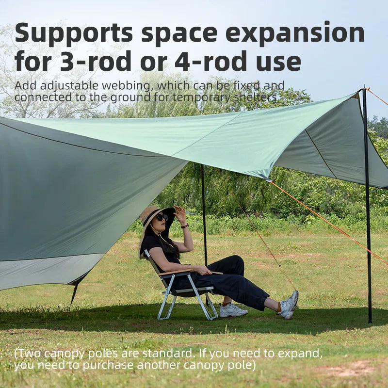 Qunature UPF50+ Waterproof Camping Canopy Sun Shelter