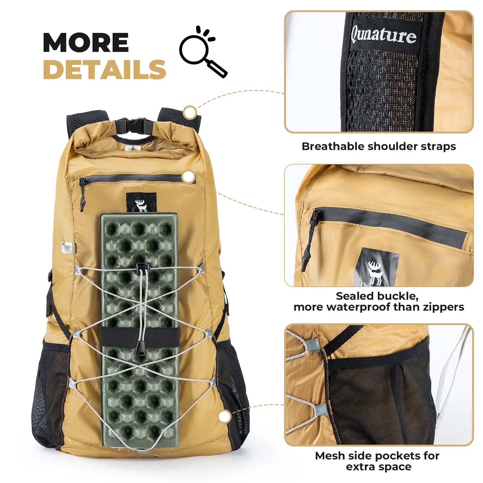 Qunature 20L Ultralight Packable Hiking Backpack