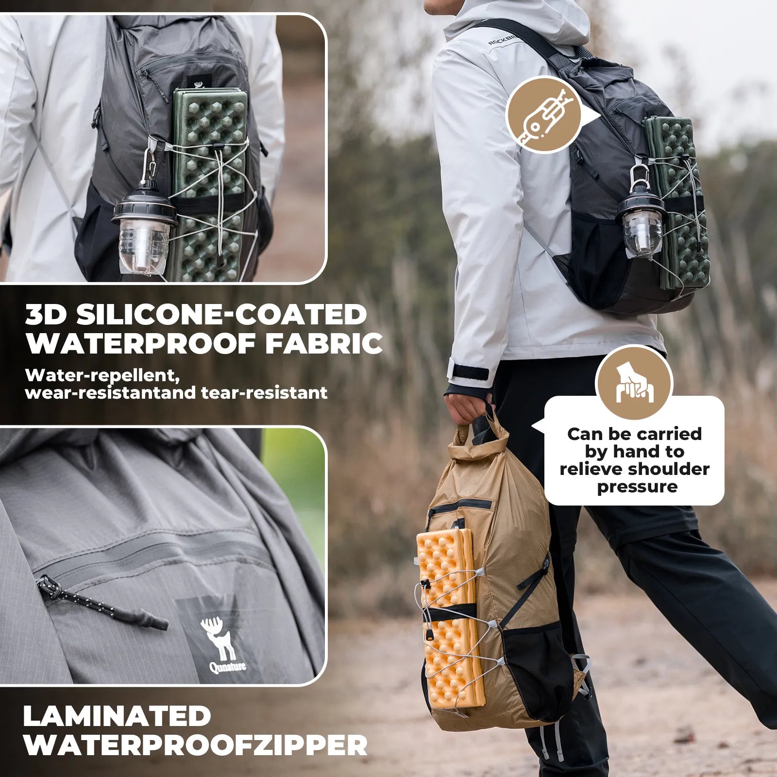 Qunature 20L Ultralight Packable Hiking Backpack