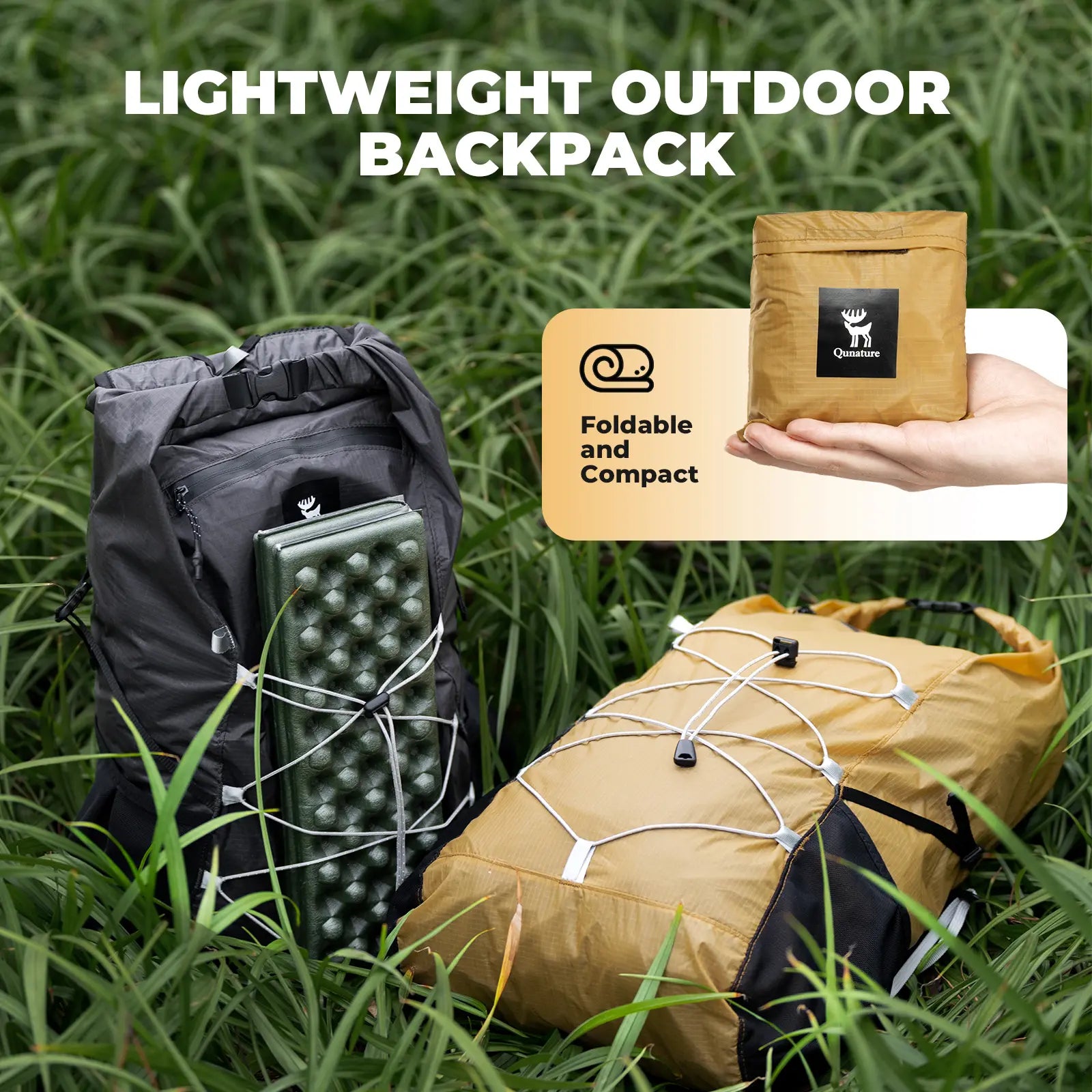 Qunature 20L Ultralight Packable Hiking Backpack